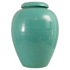 Bauer Co. Oil Jar, Green, ca. 1930's, Made in California