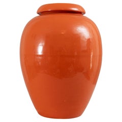 Bauer Co. Ölgefäß, Orange, ca. 1930er Jahre, hergestellt in Kalifornien