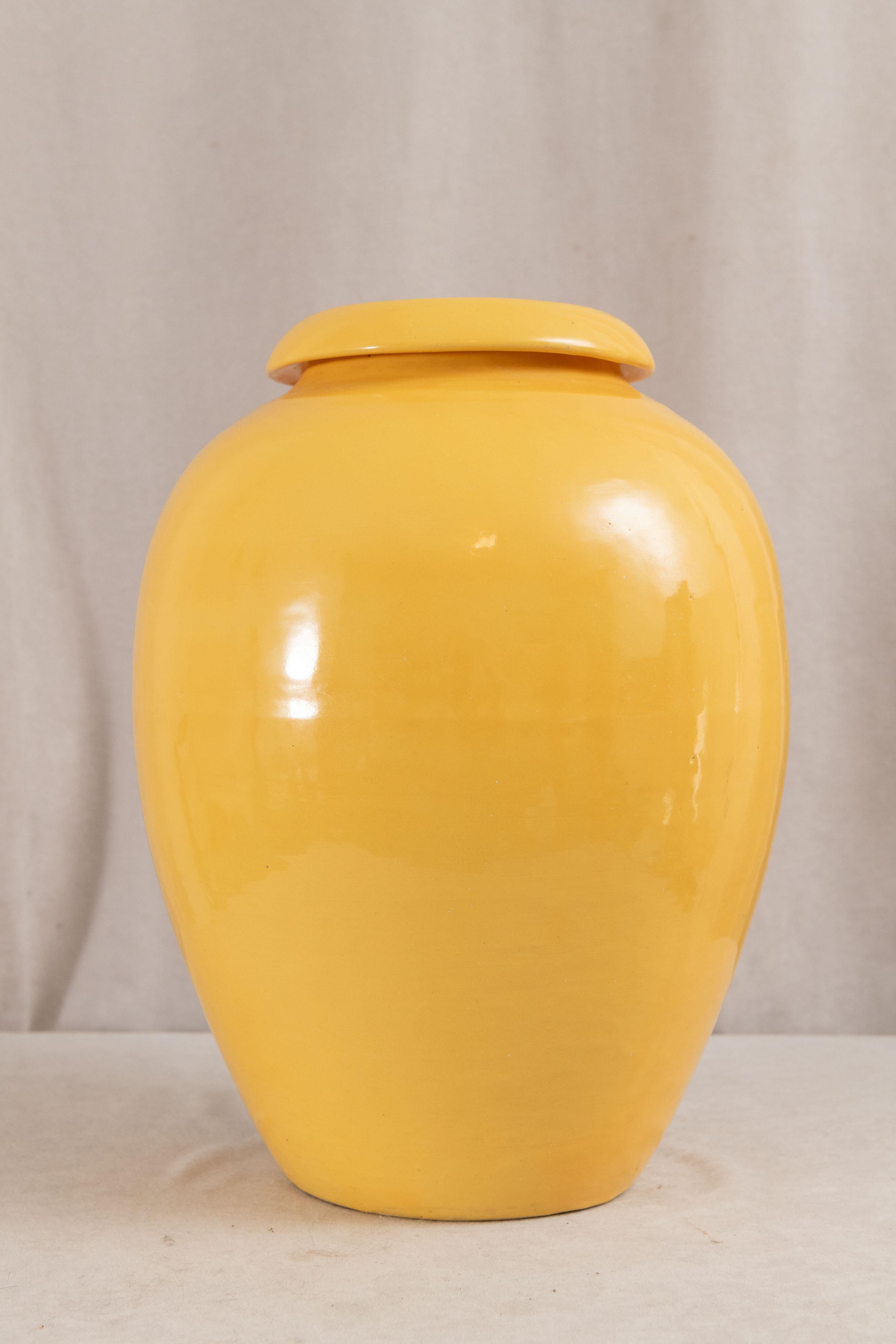 Bauer Co. Jarra de aceite, amarilla, ca. 1930, Made in California Artes y manualidades en venta