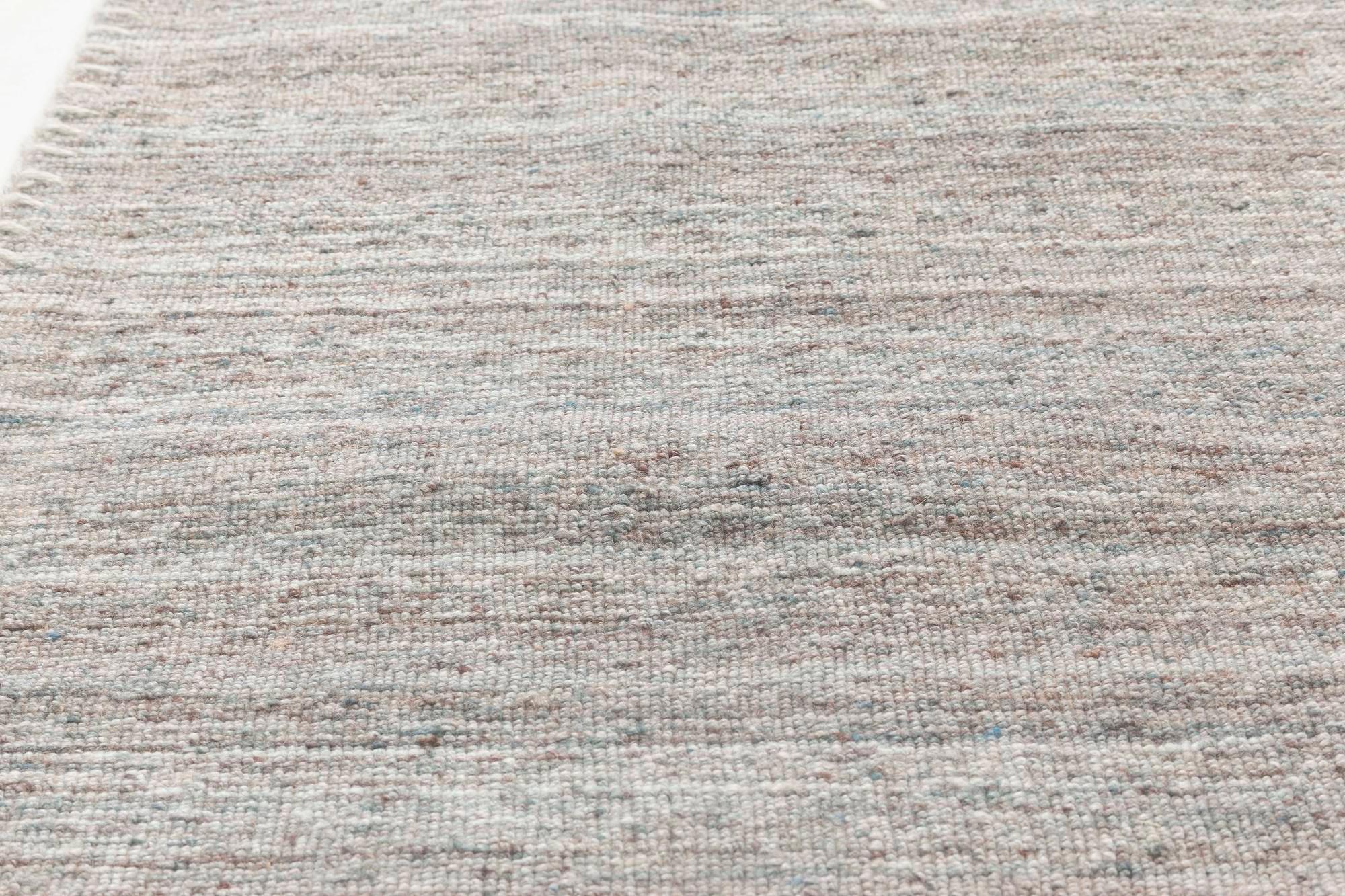 Bauer Kollektion Moderner grauer Teppich mit Muster-Less von Doris Leslie Blau (Handgeknüpft) im Angebot
