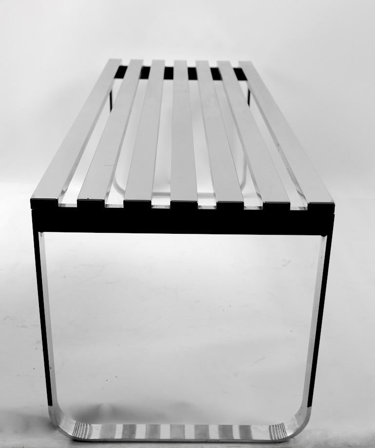 Design Institute of America Chrome Bench Coffee Table 4