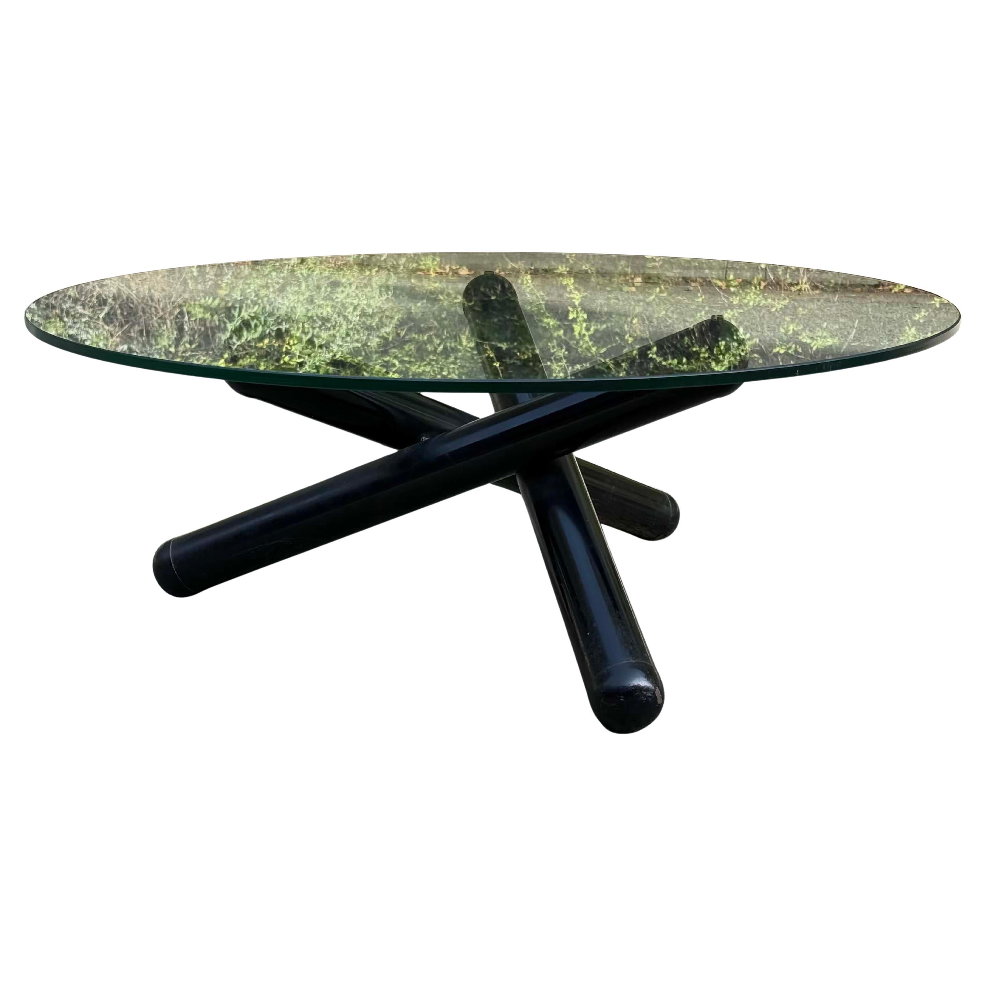Superbe table basse à piédestal 