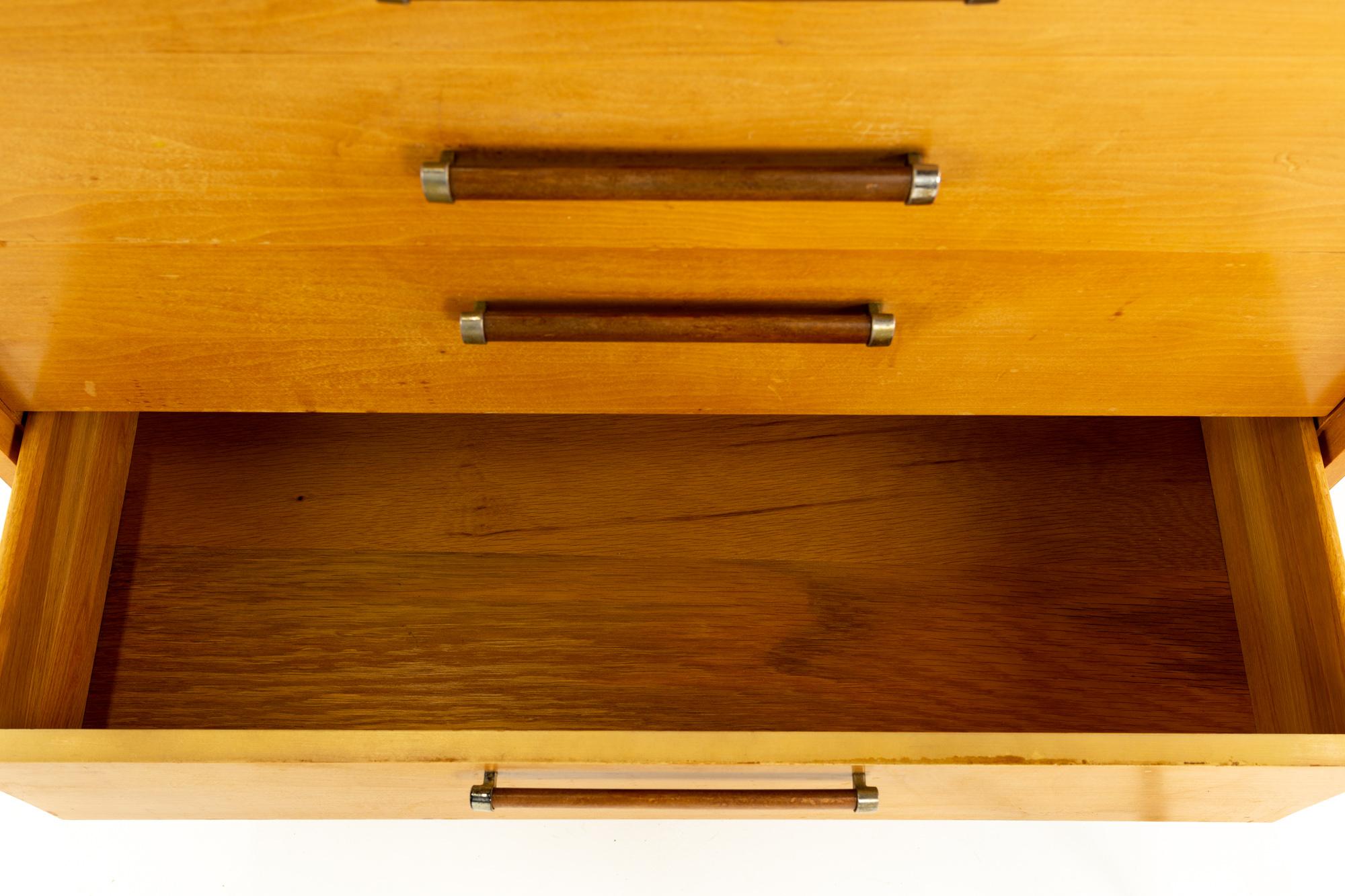 Baughman Style Mid Century 5-Drawer Highboy Dresser 1