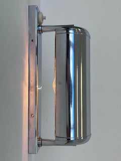 Verstellbare Wandleuchte im Bauhaus-Stil, Chrom, 1930er Jahre – Tschechoslowakei