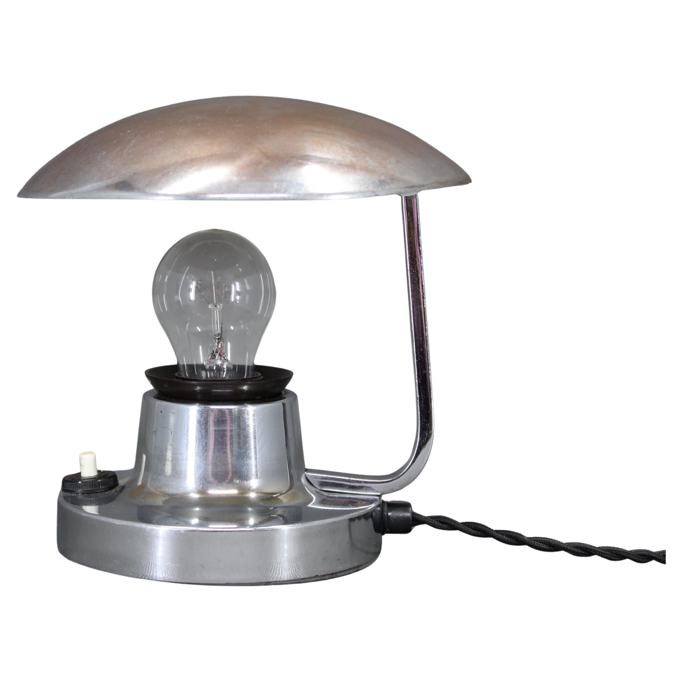 Bauhaus Adjustable Table Lamp by Napako, Czechoslovakia, 1940s