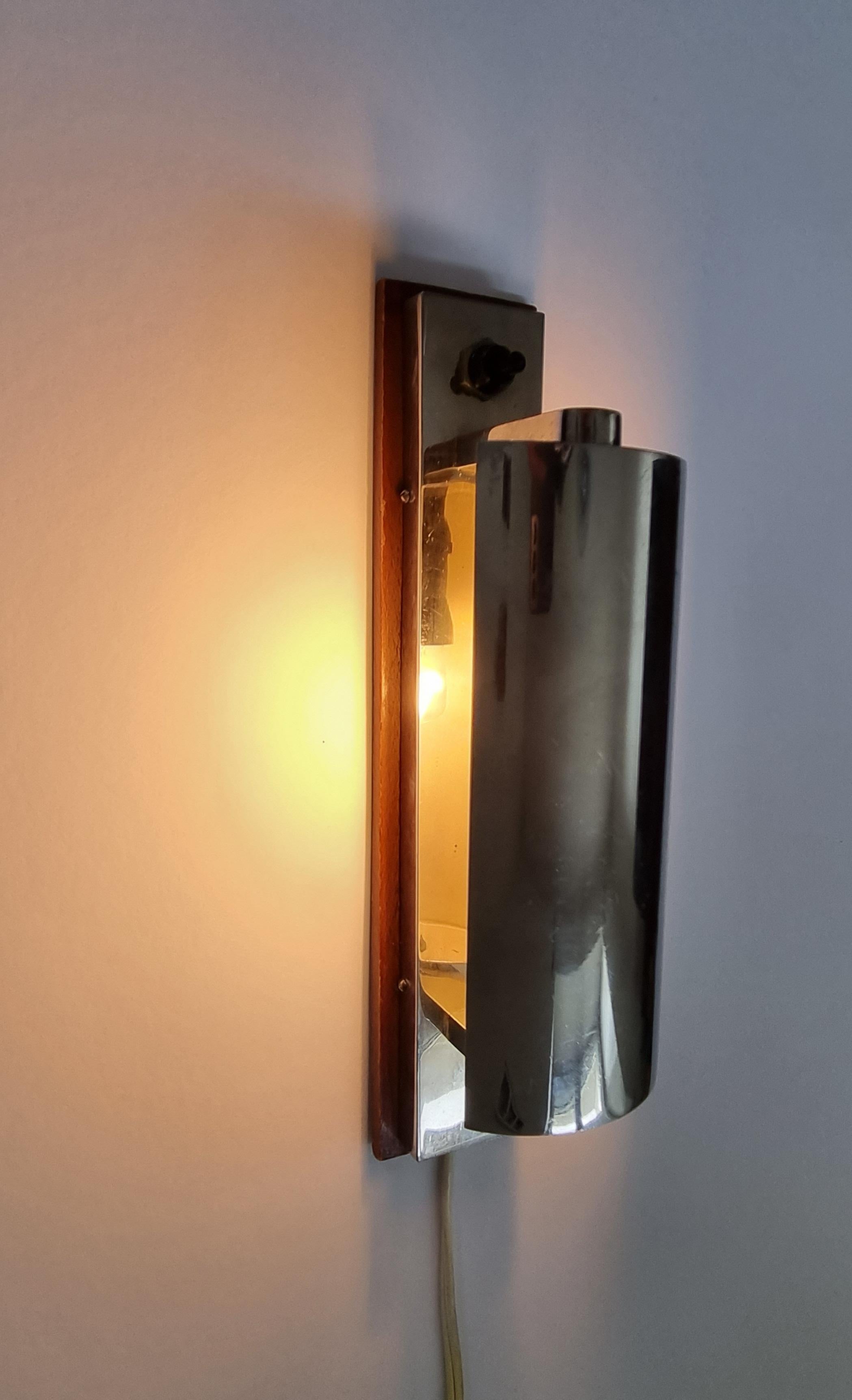 Bauhaus Adjustable Wall Lamp, Functionalism, 1930s For Sale 8