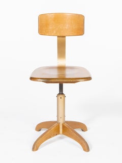 Bauhaus Ama Elastik-Holzwerkstattstuhl, Drehstuhl, Modell Nr. 364