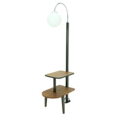 Bauhaus Arch Lamp with Slay Table 1930s