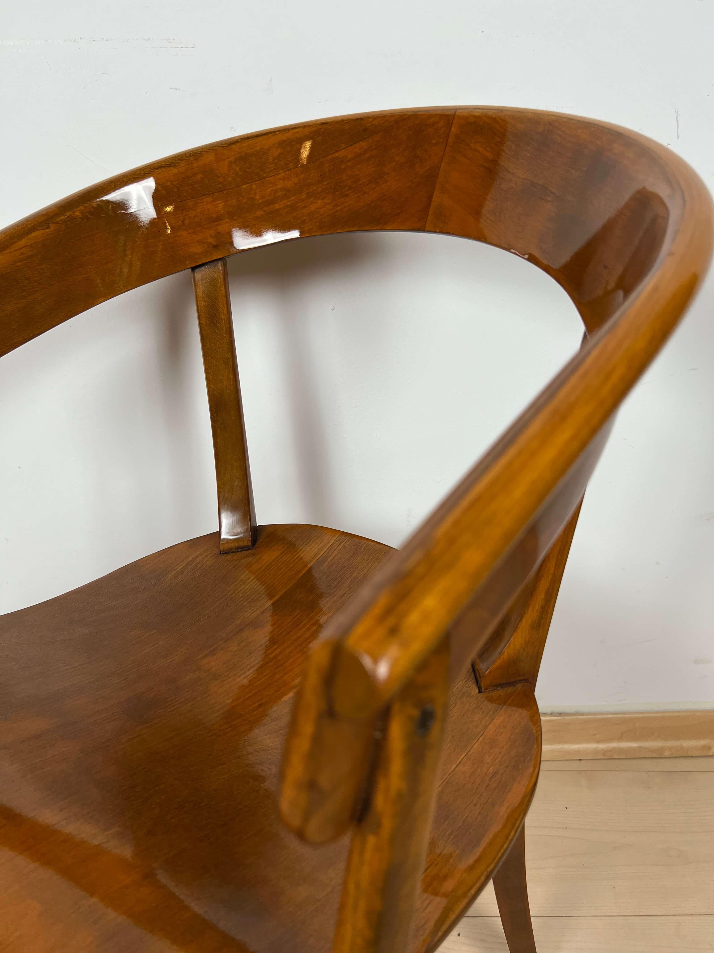 Bauhaus Armchair by Rockhausen, Polished Wood, Germany, 1928 For Sale 7