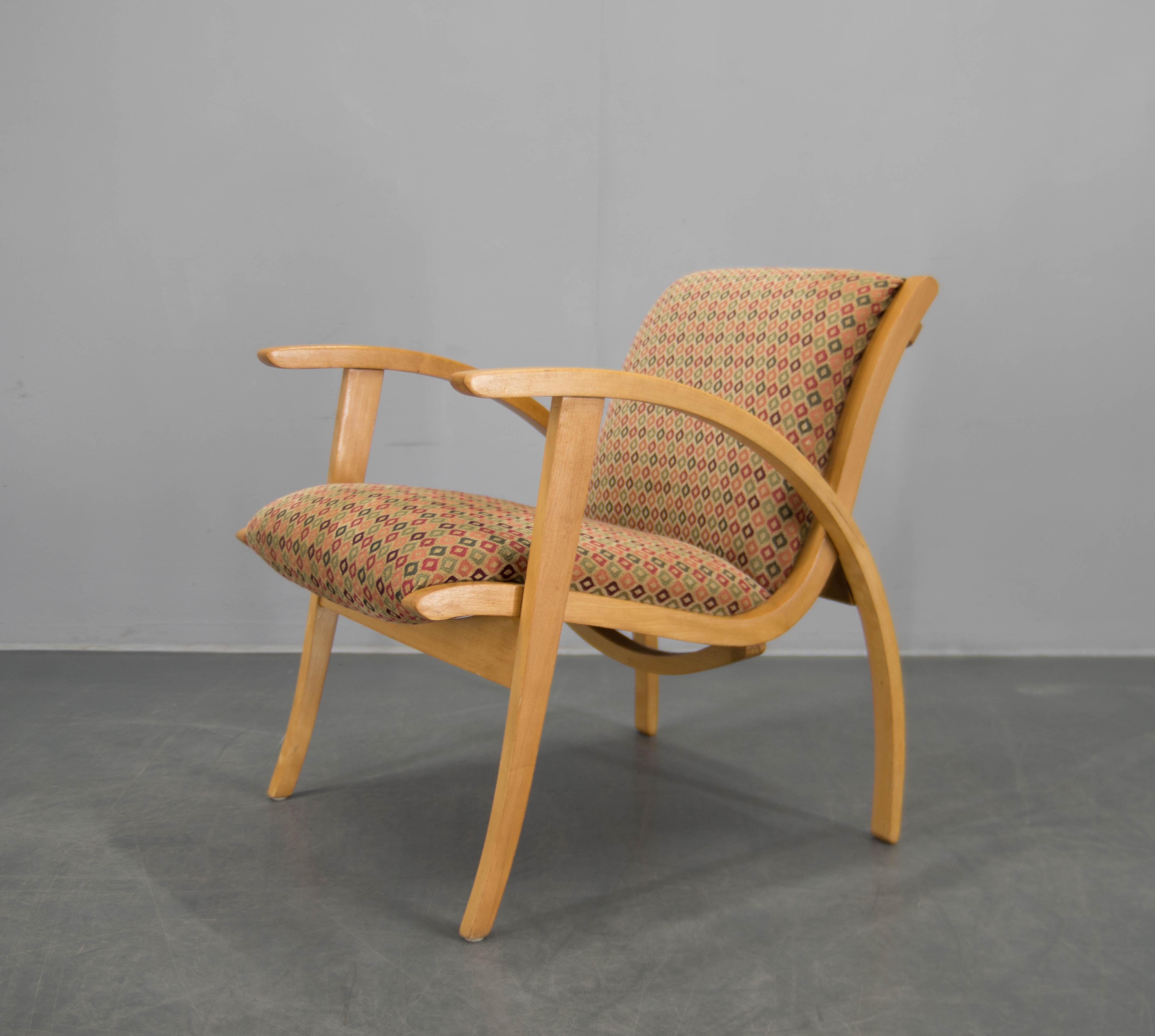 German Bauhaus Armchair Designed by Erich Dieckmann For Sale