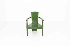 Bauhaus Armchair in Green Paint, Germany 1930s