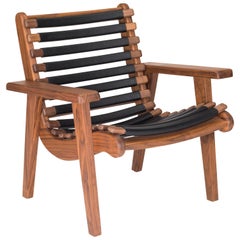 Bauhaus-Sessel aus Nussbaum und Leder von Michael van Beuren für Luteca