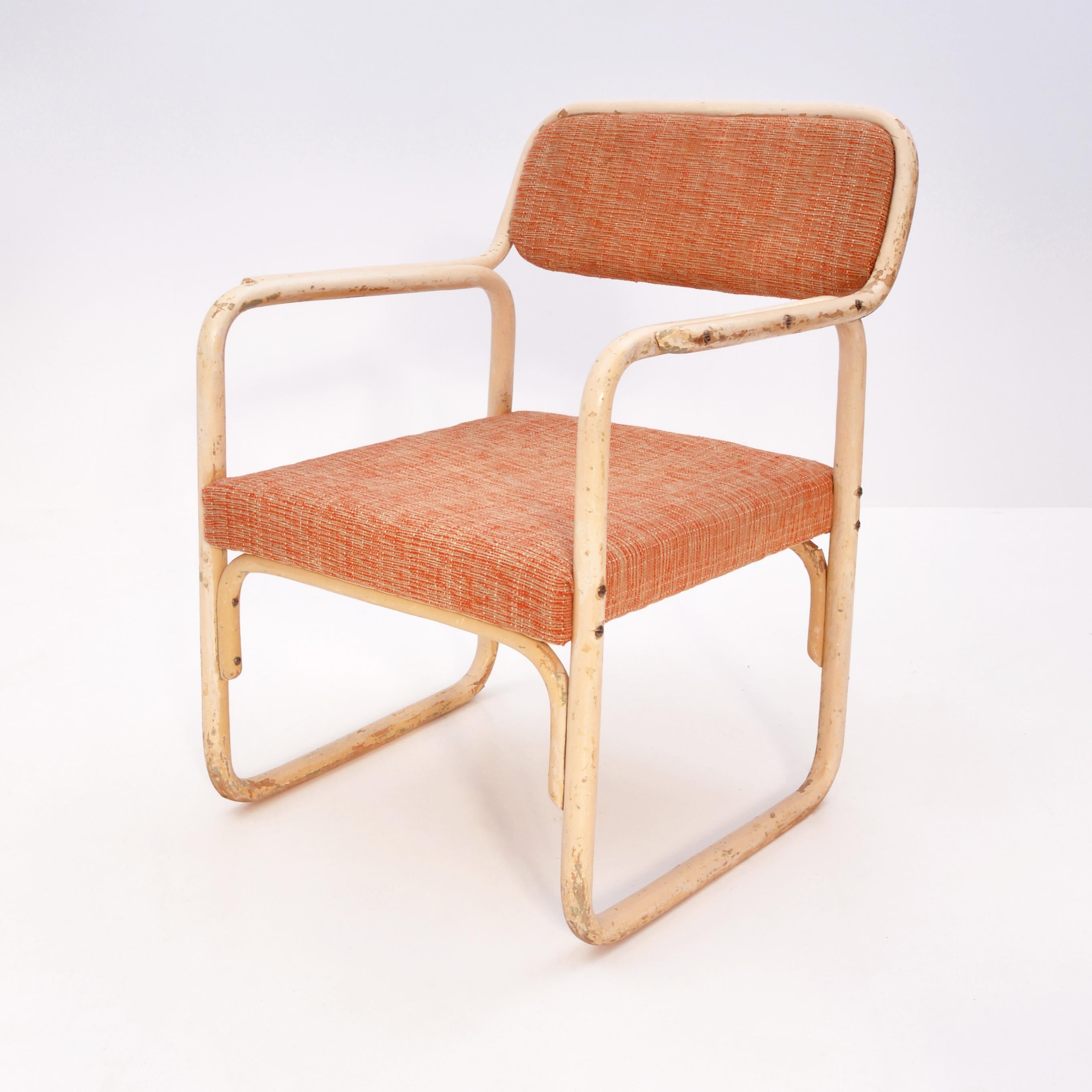 Paire de fauteuils Bauhaus en bois cintré, modèle A 60F de Thonet-Mundus, Autriche, 1929 Abîmé - En vente à Berlin, DE