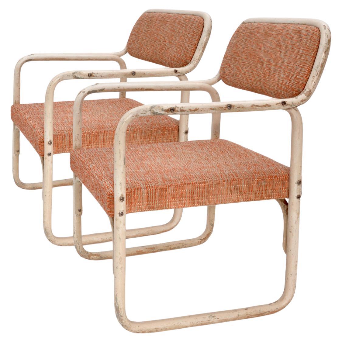 Bauhaus Armchair Pair in Bentwood, Model A 60F by Thonet-Mundus, Austria, 1929