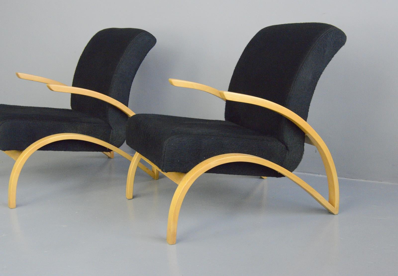 Mid-20th Century Bauhaus Armchairs by Gelenka, circa 1930s