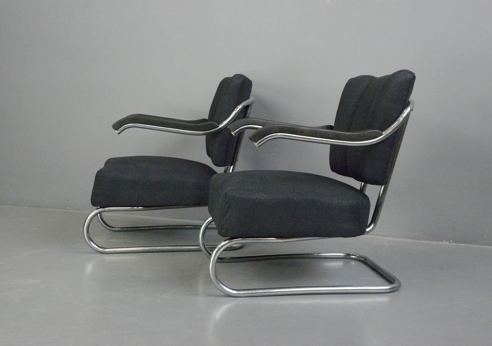 Bauhaus Armchairs by Mucke Melder circa 1930s In Good Condition In Gloucester, GB