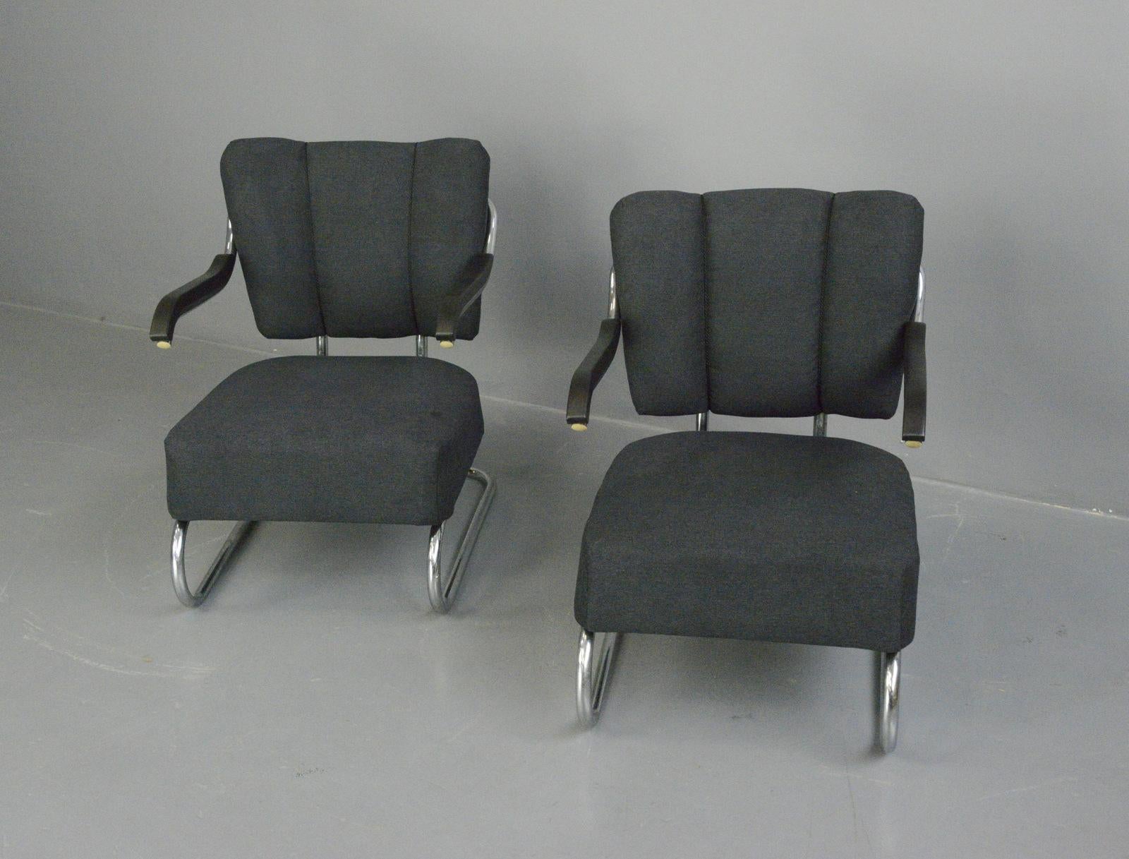 Bauhaus Armchairs by Mucke Melder circa 1930s 2