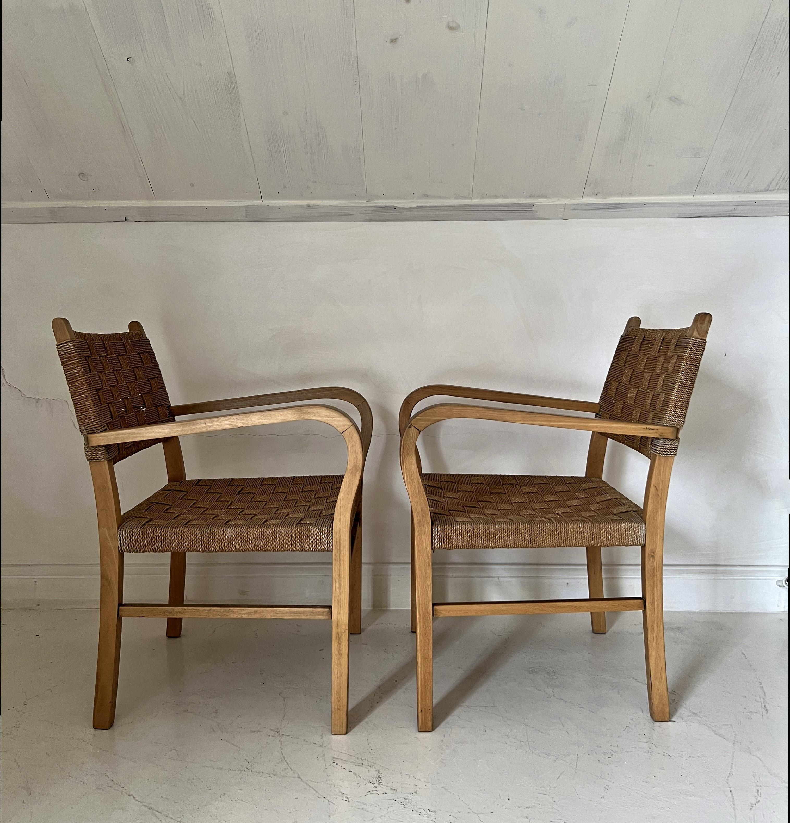 Bauhaus armchairs Erich Dieckman For Sale 1