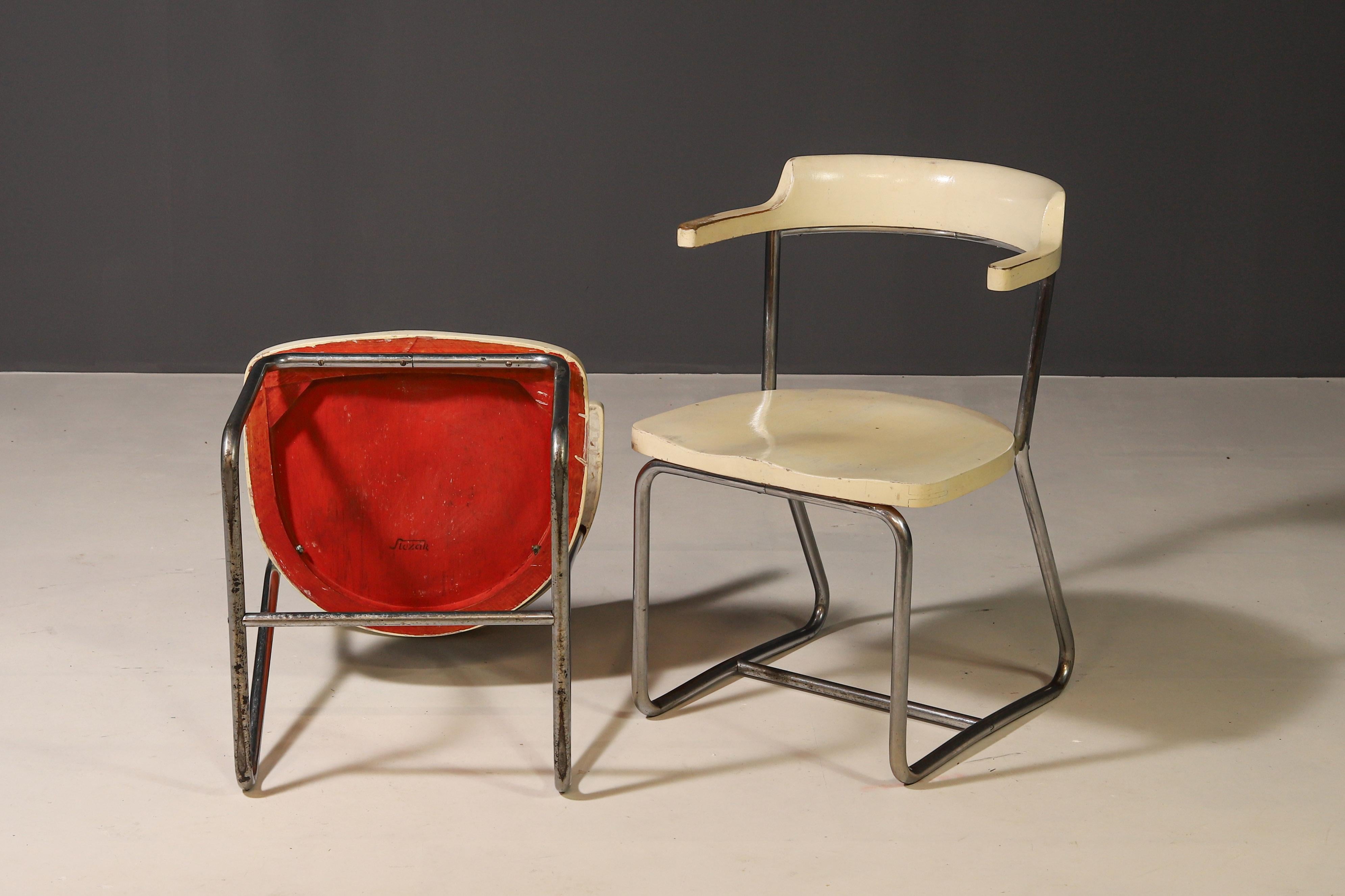 Sillones Bauhaus Modelo K 16 de Robert Slezák, años 30 en venta 4
