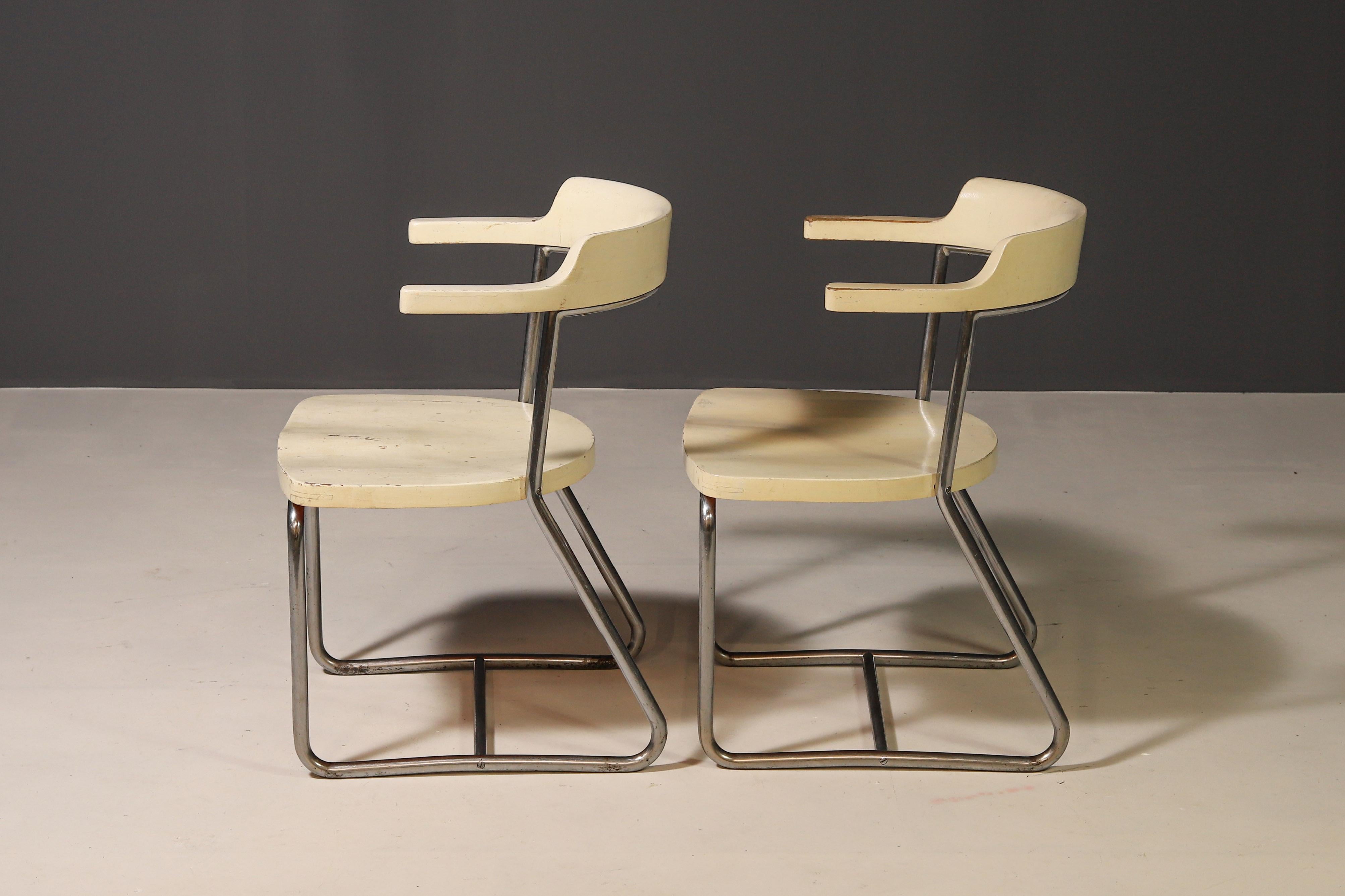 Sillones Bauhaus Modelo K 16 de Robert Slezák, años 30 en Bueno estado para la venta en Prague 8, CZ