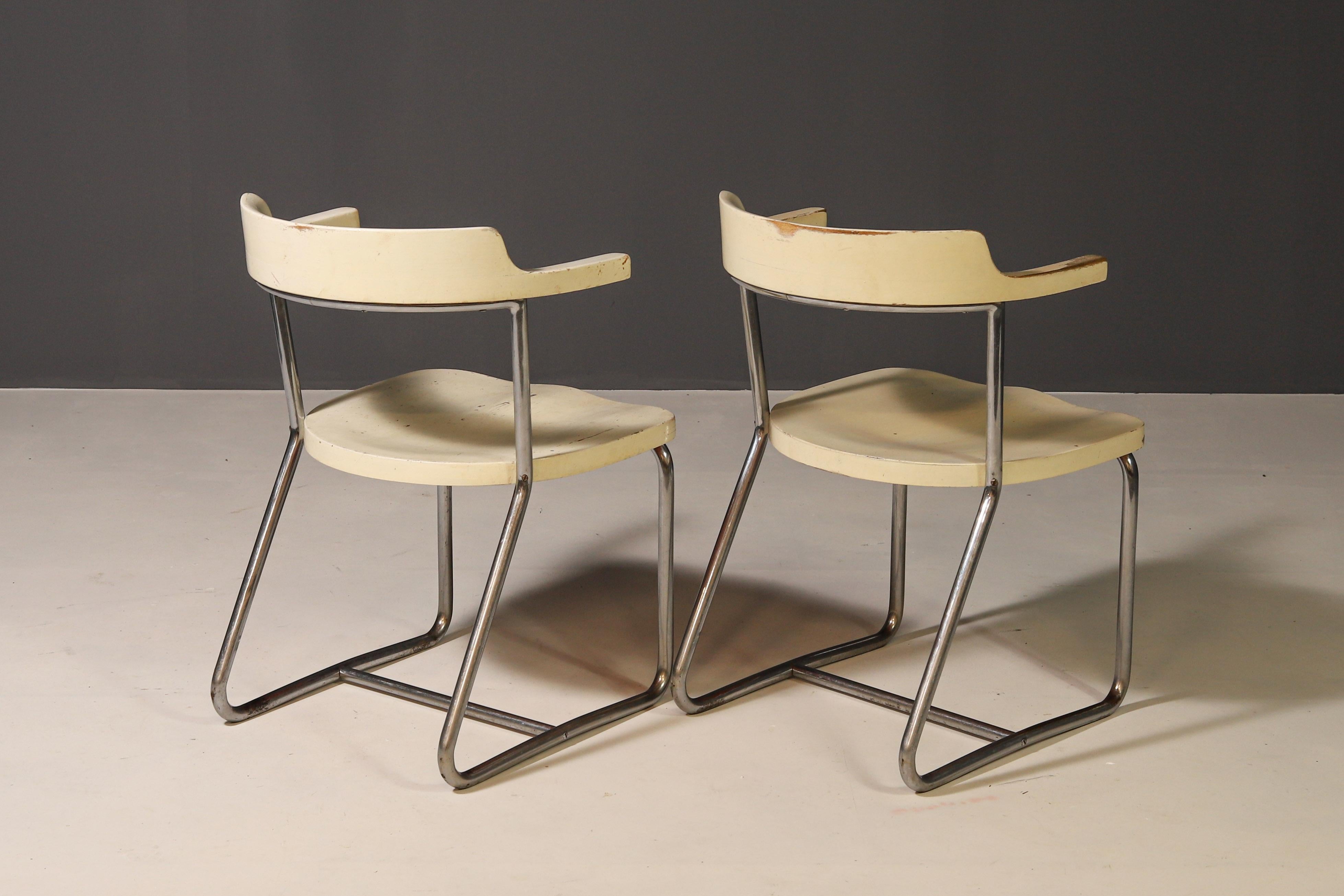 Sillones Bauhaus Modelo K 16 de Robert Slezák, años 30 en venta 1