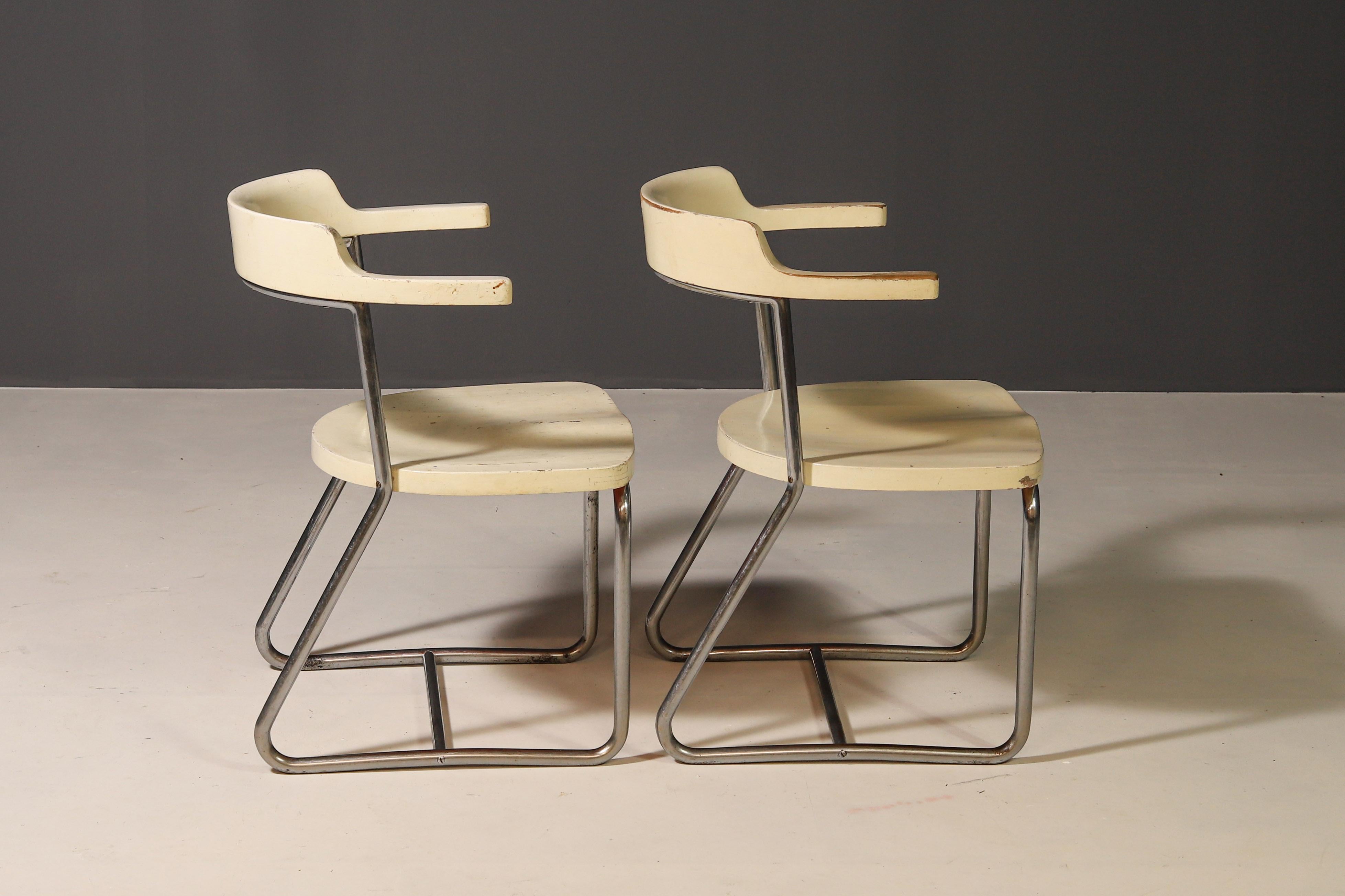 Sillones Bauhaus Modelo K 16 de Robert Slezák, años 30 en venta 2