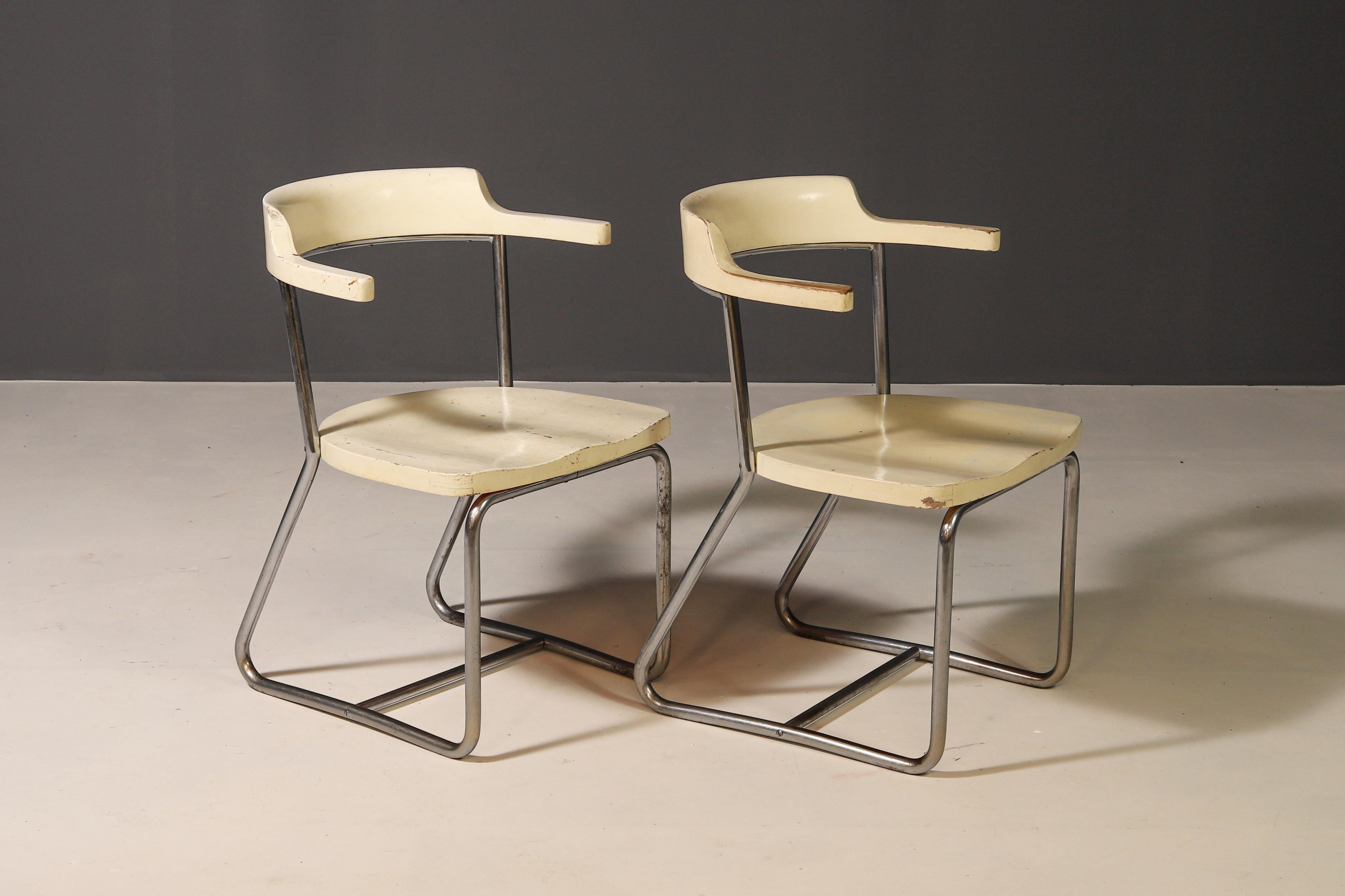 Sillones Bauhaus Modelo K 16 de Robert Slezák, años 30 en venta 3
