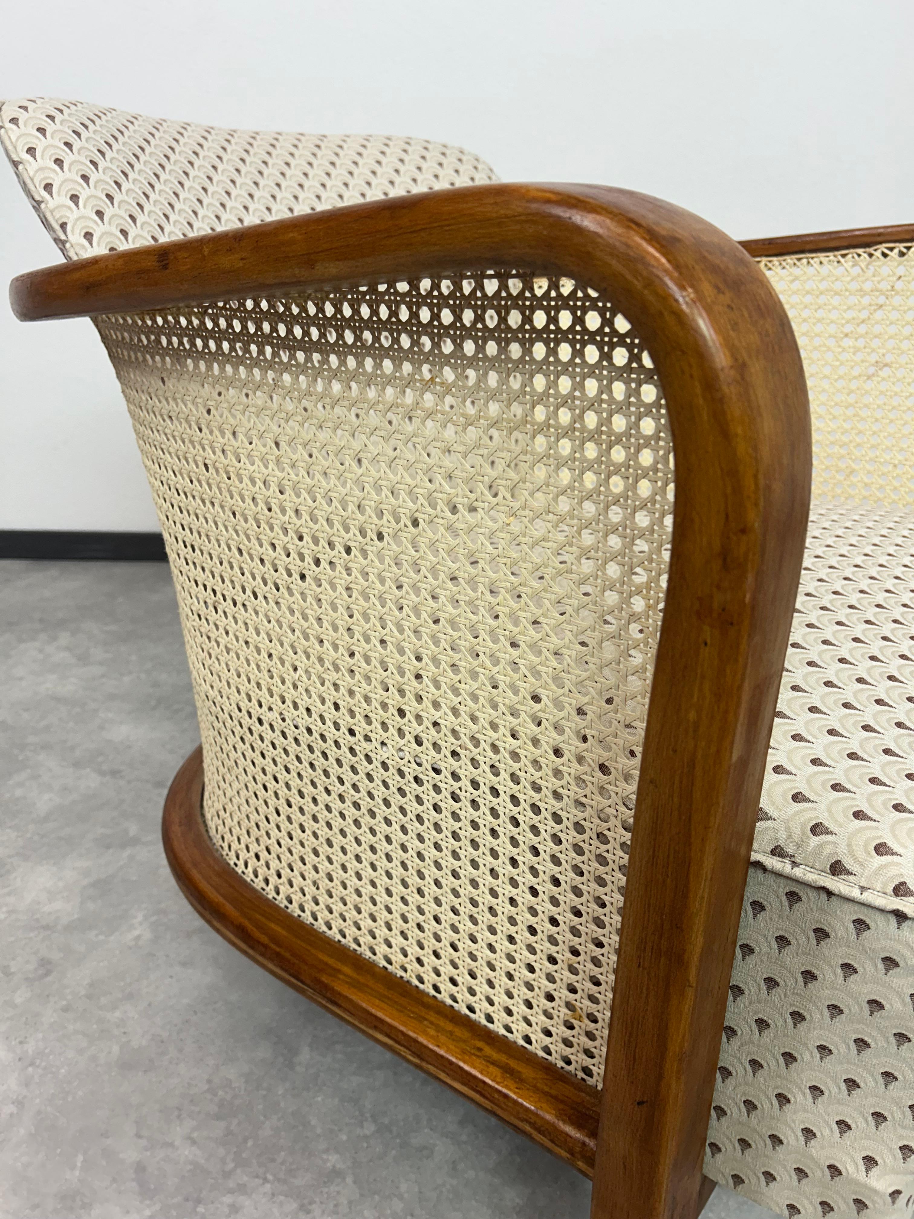 Bauhaus art deco amrchairs by Lajos Kozma for Thonet Mundus In Excellent Condition For Sale In Banská Štiavnica, SK