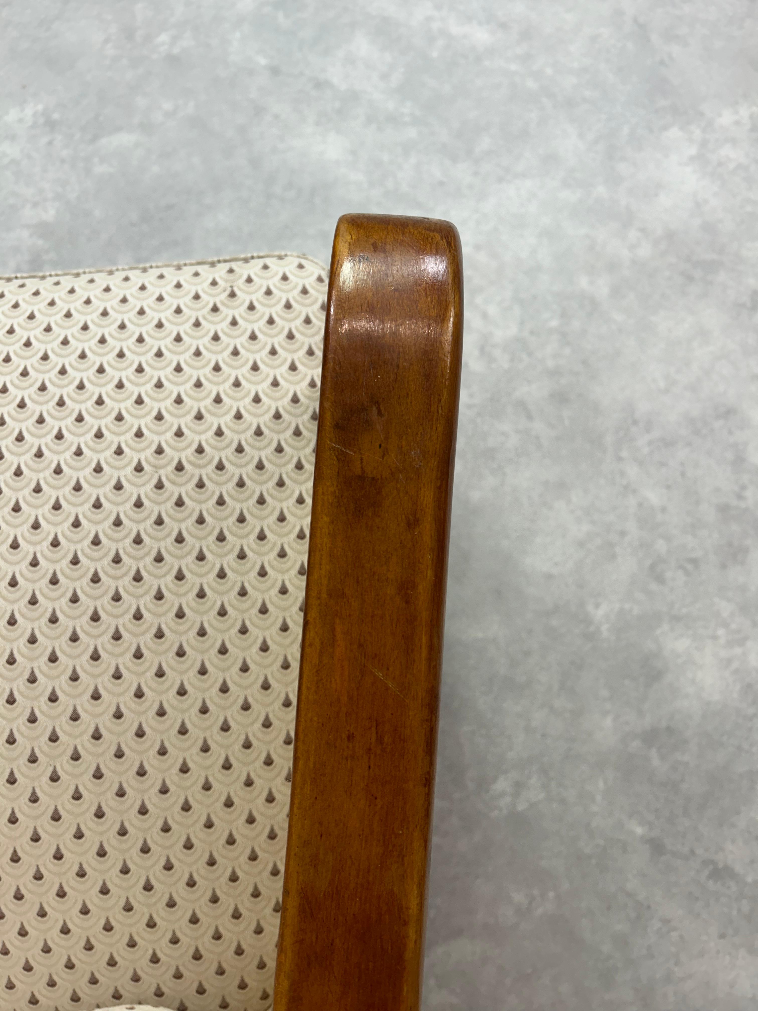 Bauhaus art deco amrchairs by Lajos Kozma for Thonet Mundus For Sale 2