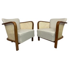 Bauhaus art deco amrchairs by Lajos Kozma for Thonet Mundus