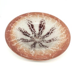 Bauhaus Art Deco 'Ikora' Art Glass Bowl by WMF in Germany, circa 1930s