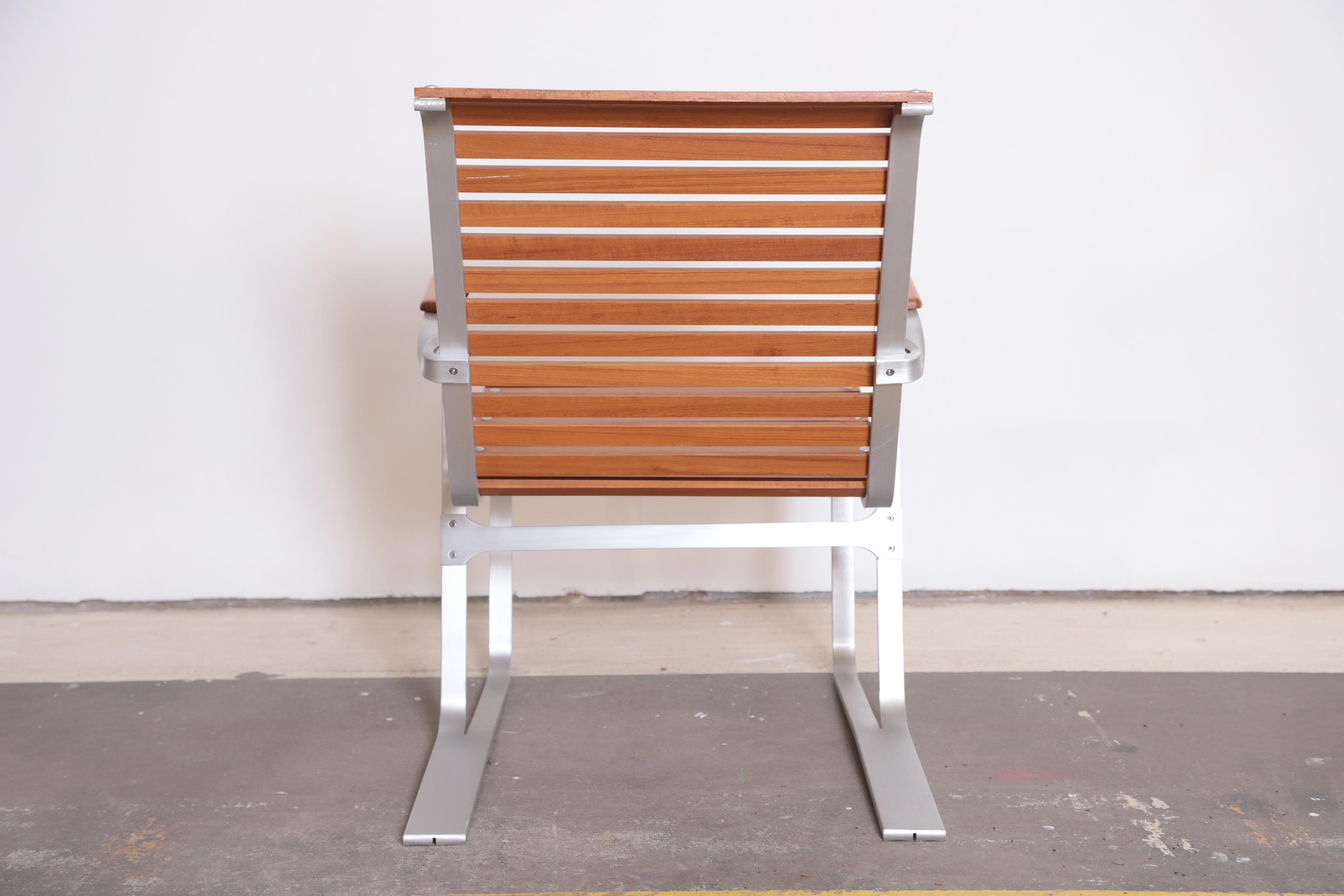 20th Century Bauhaus Art Deco Machine Age Iconic Armchair Aluminum, Ash Marcel Breuer For Sale