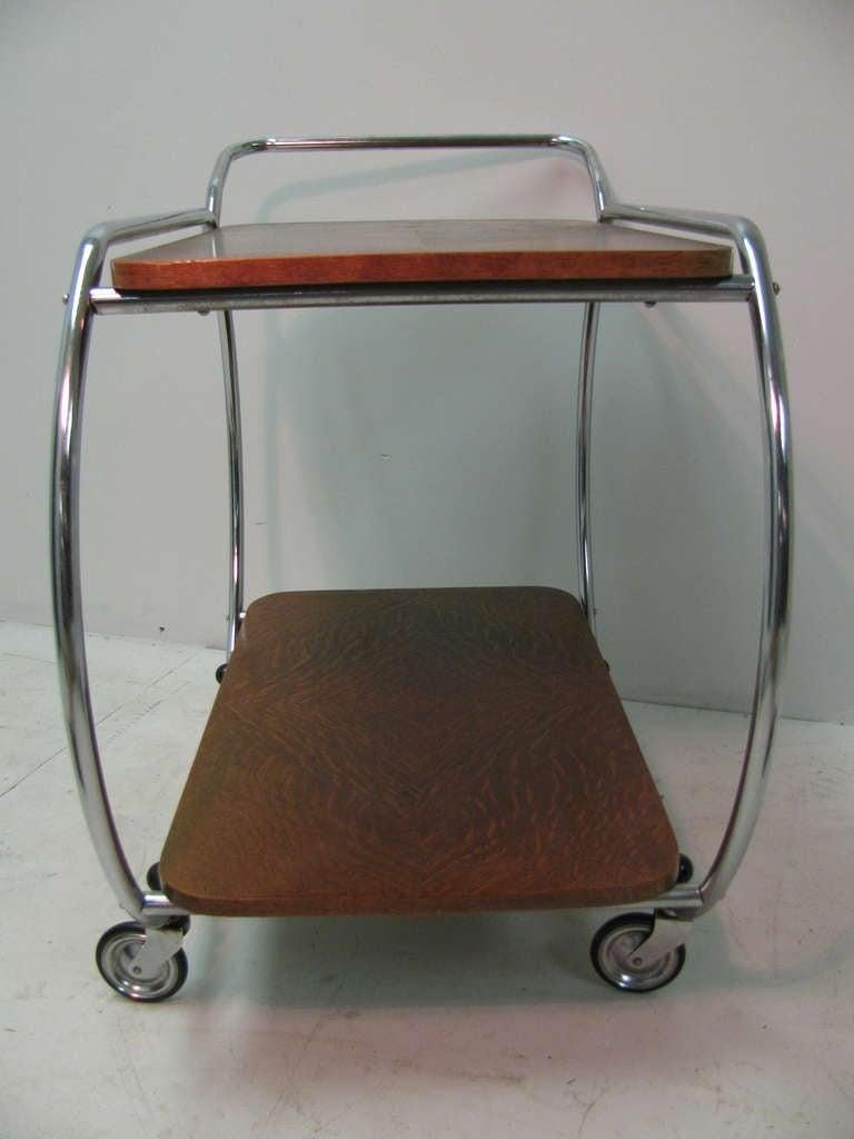 Dutch Bauhaus Art Deco Modernist Bar Cart