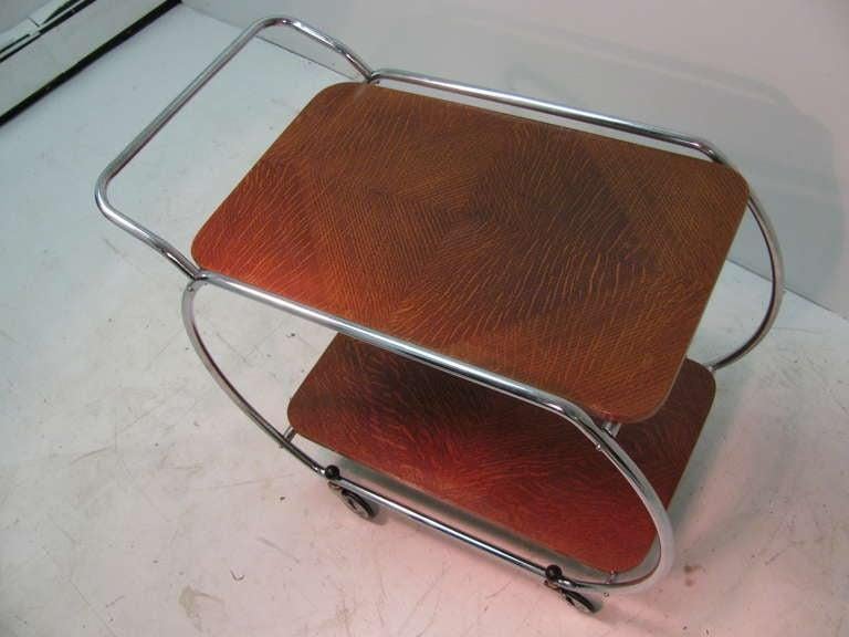 Bakelite Bauhaus Art Deco Modernist Bar Cart