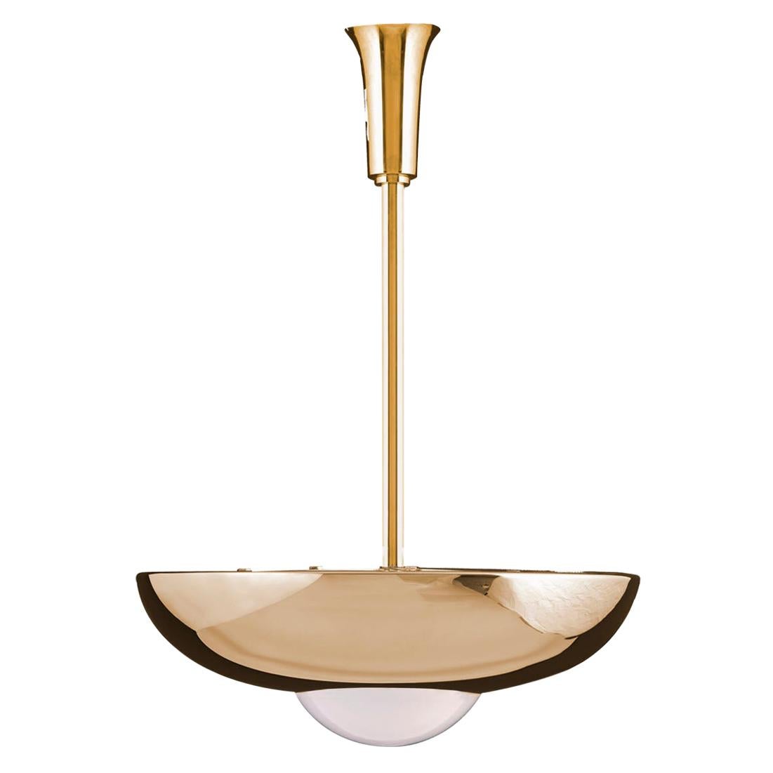 Bauhaus Art Deco Style Pendant Lamp "Zwadela" Chandelier Pendant, Re-Edition For Sale