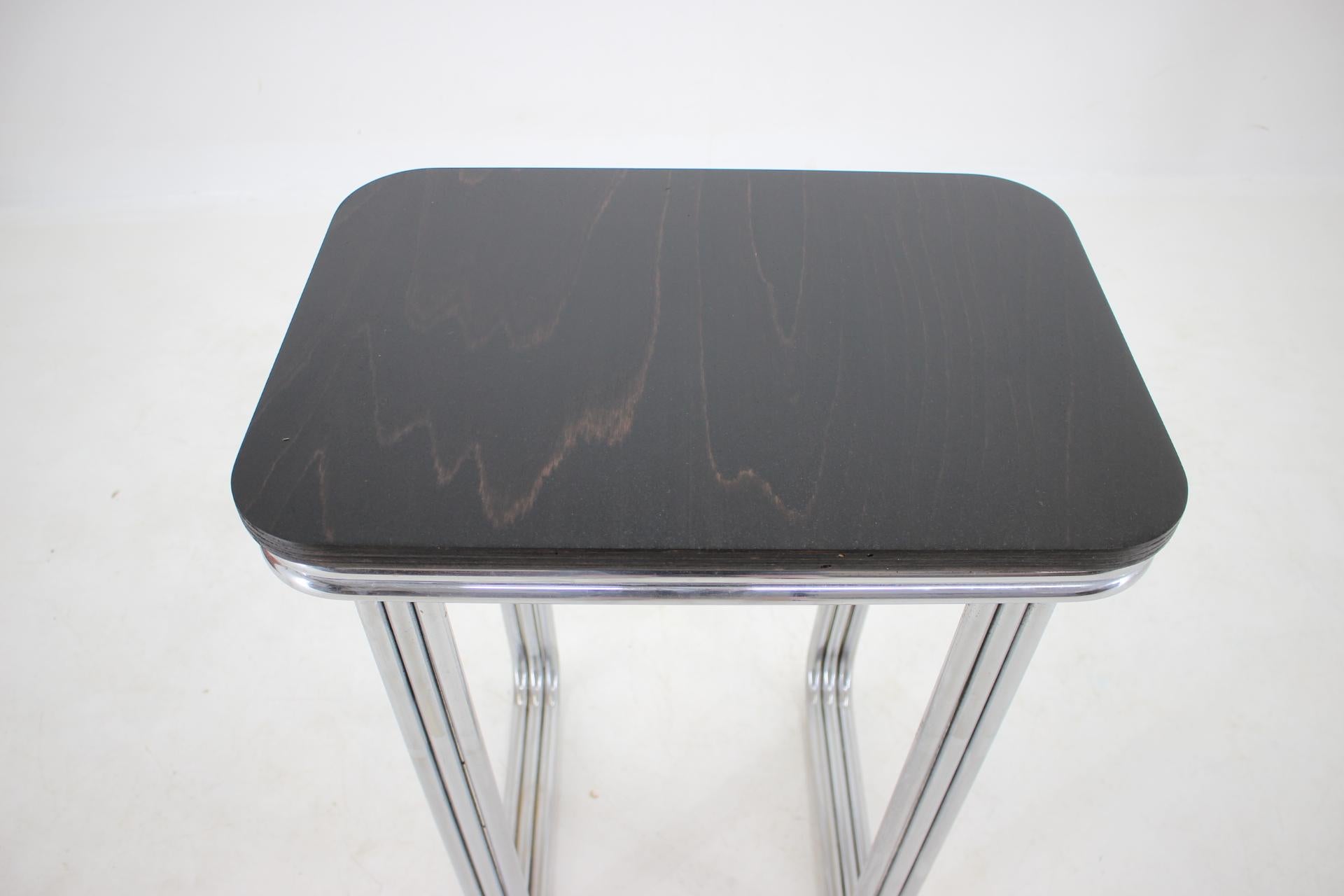 Mesa cromada de acero tubular Art Decó Bauhaus - Años 30 en venta 1