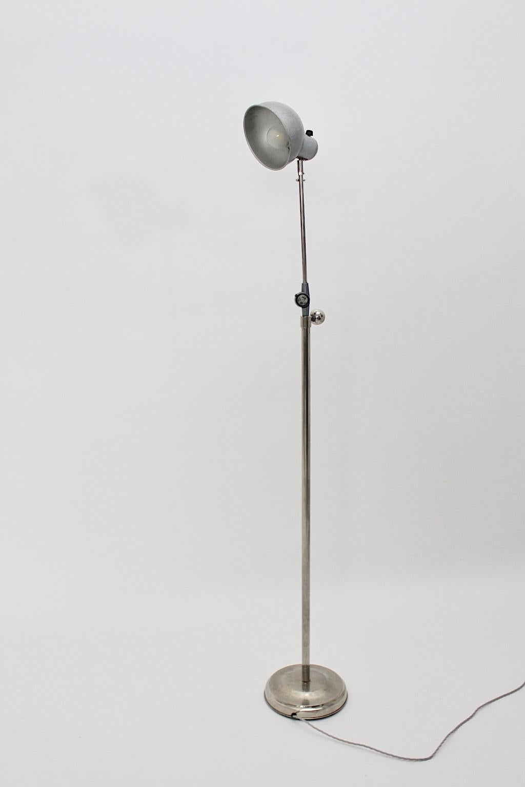 silver nickel shaped table lamp