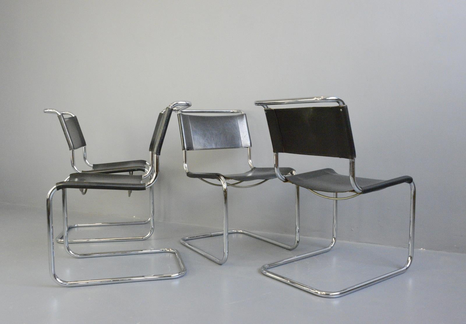 Mid-20th Century Bauhaus B33 Chairs by Marcel Breuer for Thonet
