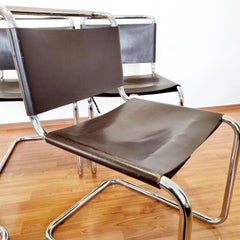 Bauhaus B33 Dining Chairs by Marcel Breuer for Gavina, Italy 60s, Set of 4