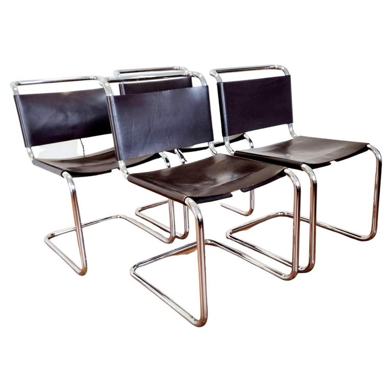 Bauhaus B33 Dining Chairs by Marcel Breuer for Gavina, Italy 60s