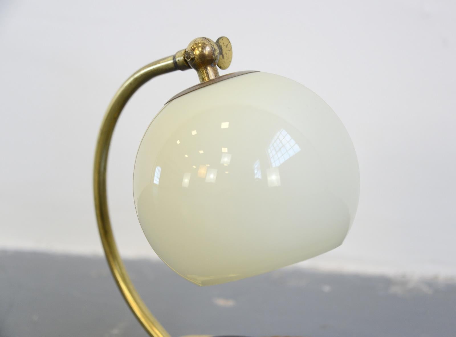 Brass Bauhaus Bedside Lamp by Marianne Brandt, circa 1930s