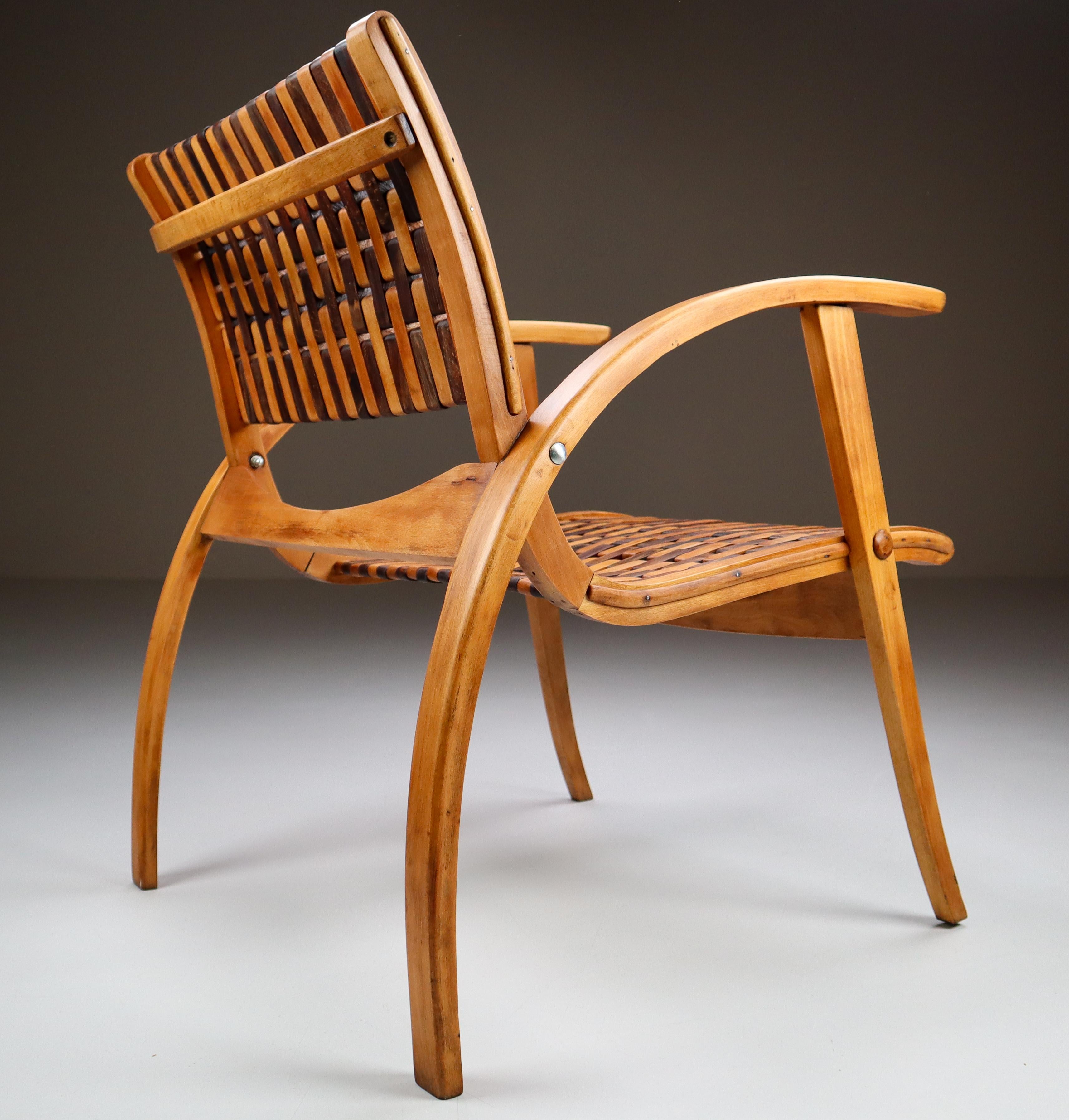 Bauhaus Bentwood Armchair by Erich Dieckmann, Germany, 1930s In Good Condition In Almelo, NL