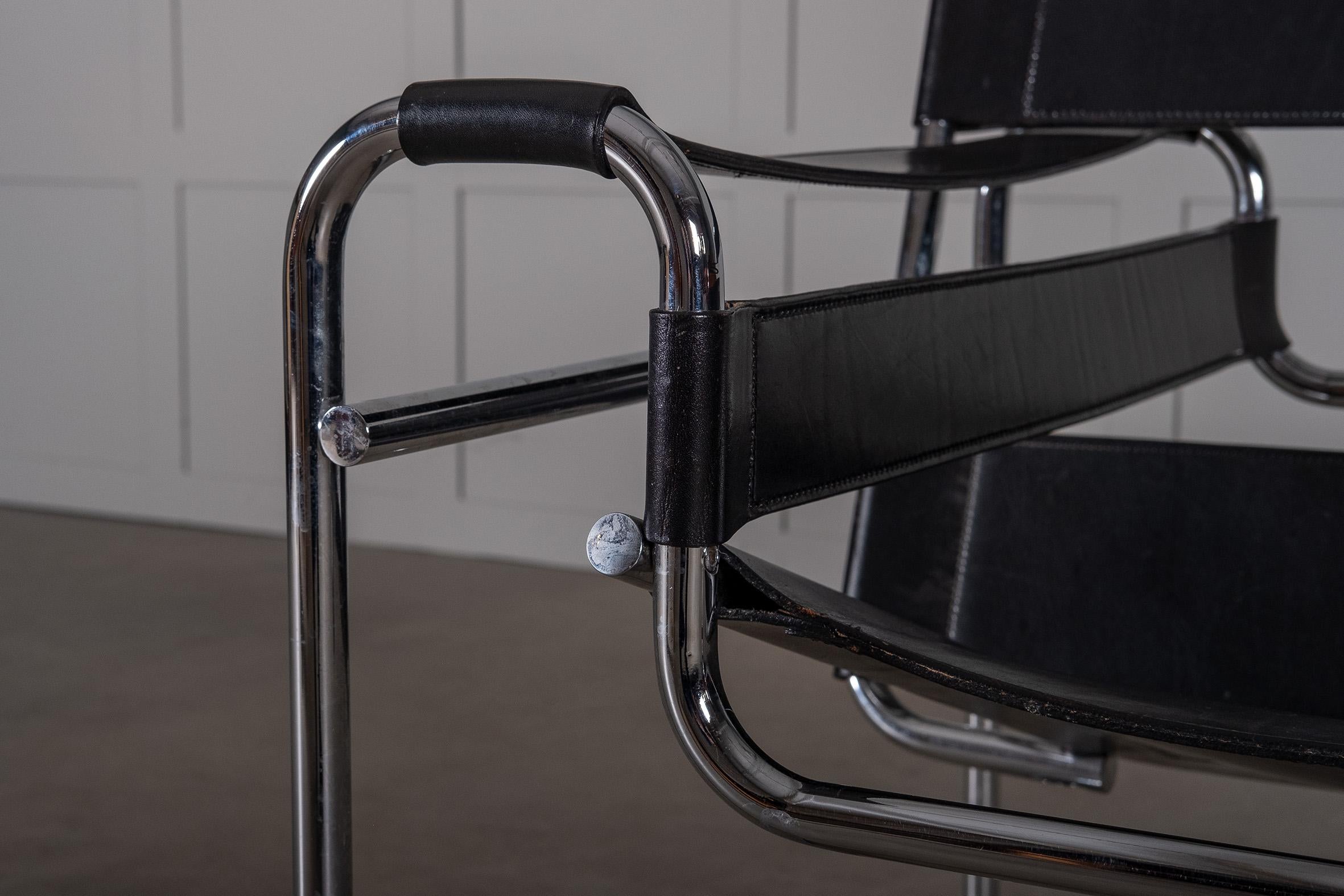black wassily chair