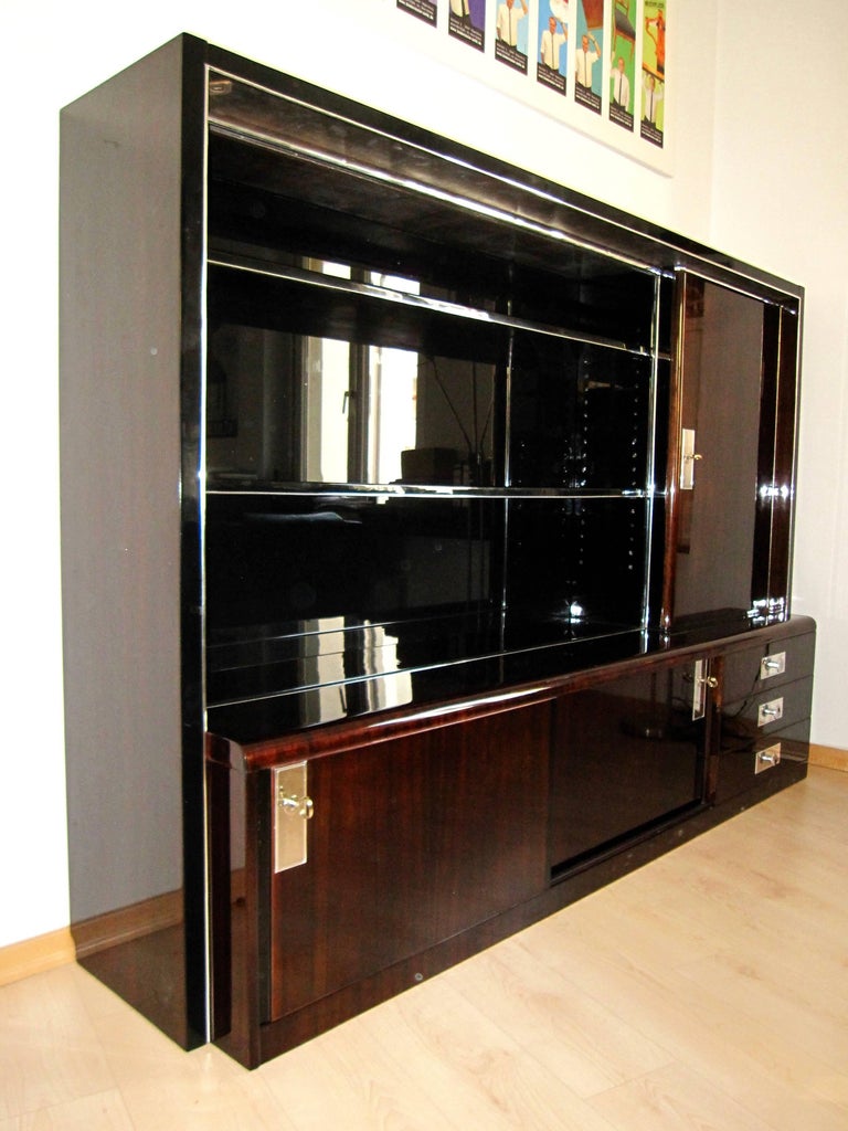 Bauhaus Bookcase Makassar Veneer Germany Circa 1930 For Sale At