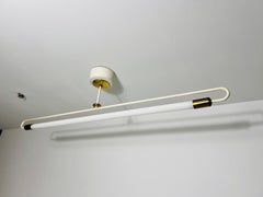 Bauhaus Brass Ceiling Lamp by Kaiser & Co, 1950s, Germany