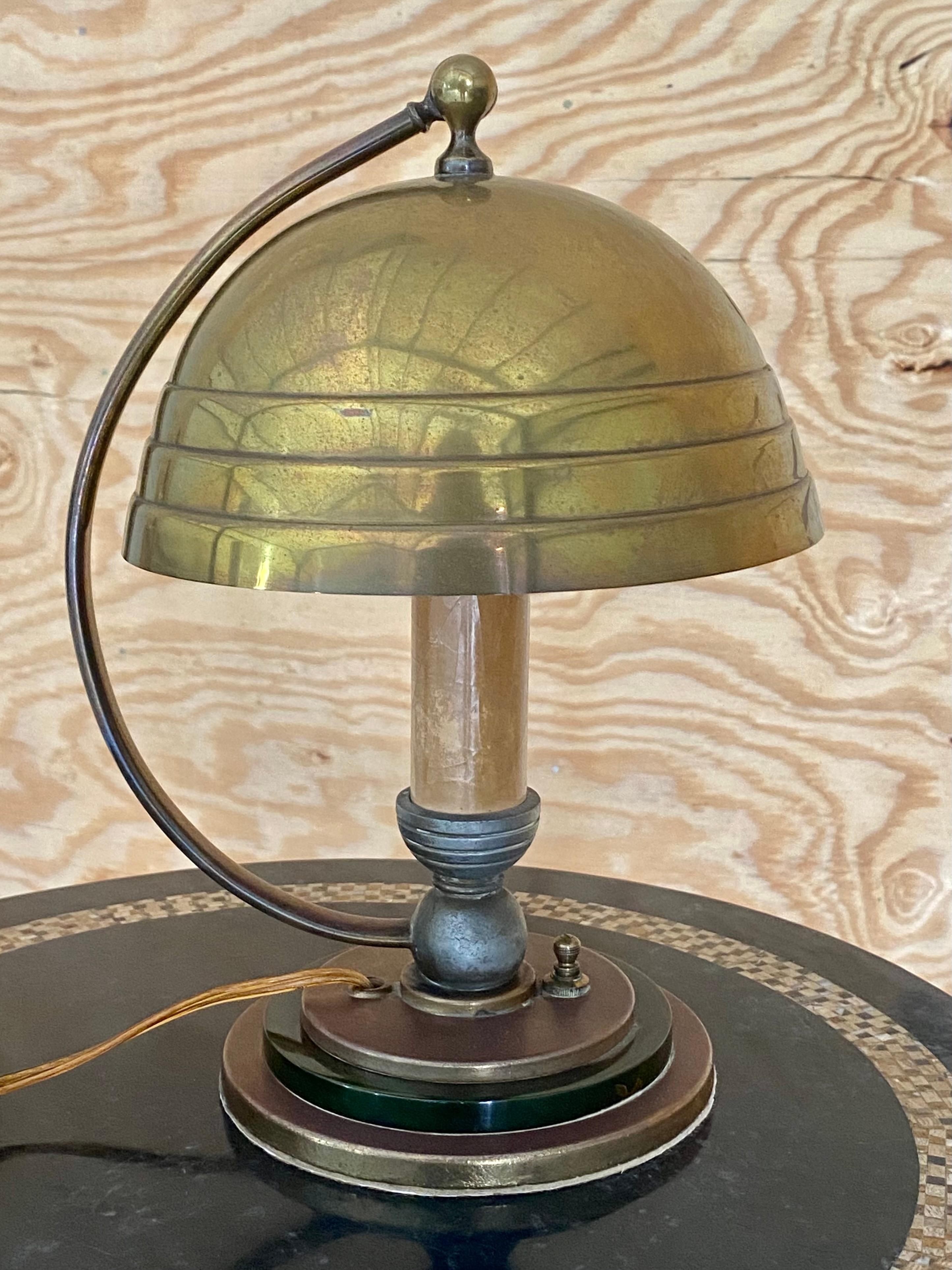 Lámpara de cúpula de latón Bauhaus Aluminio en venta
