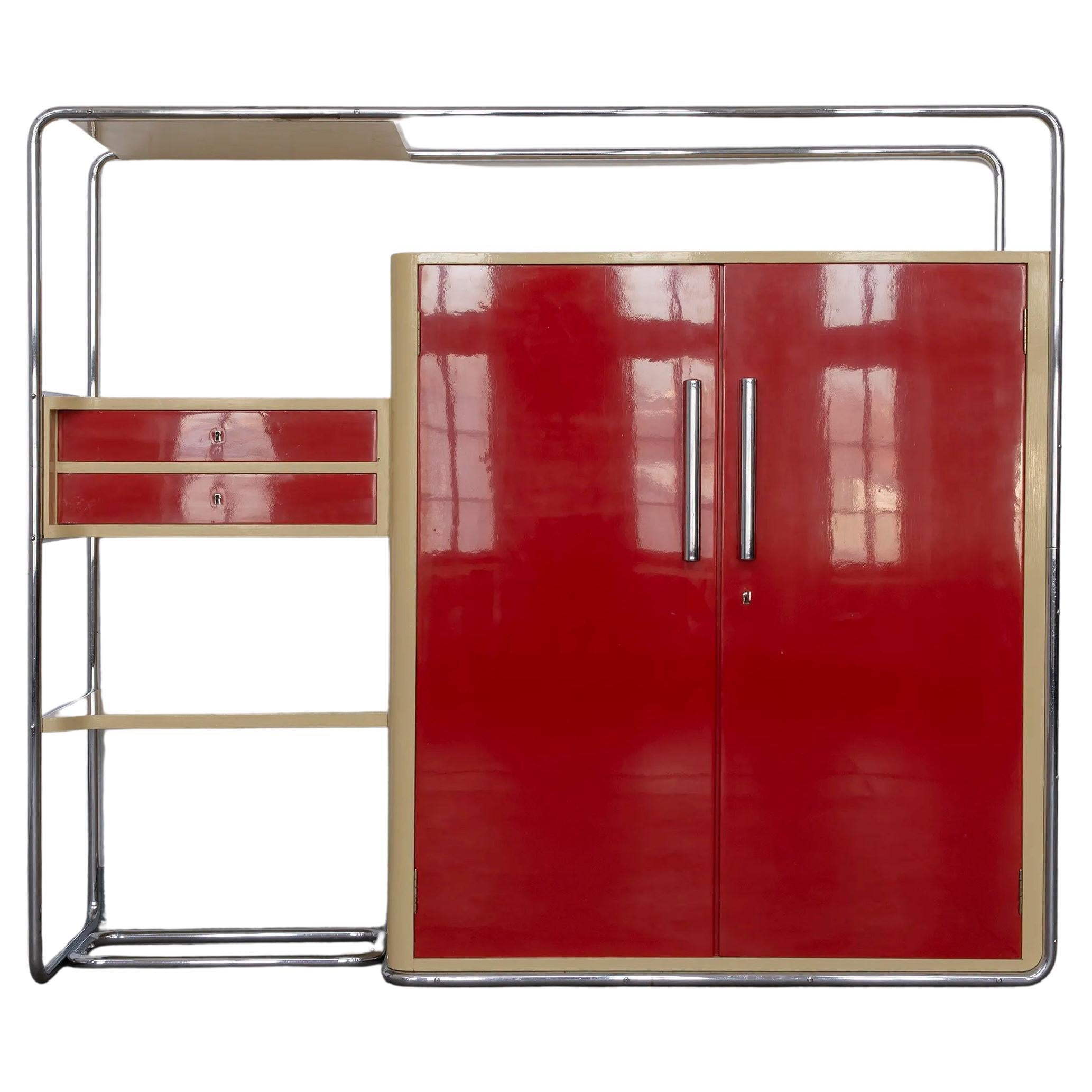 Bauhaus-Schrank Modell B 290 - Bruno Weill (BeWe) für Thonet-Paris, ca. 1930 im Angebot