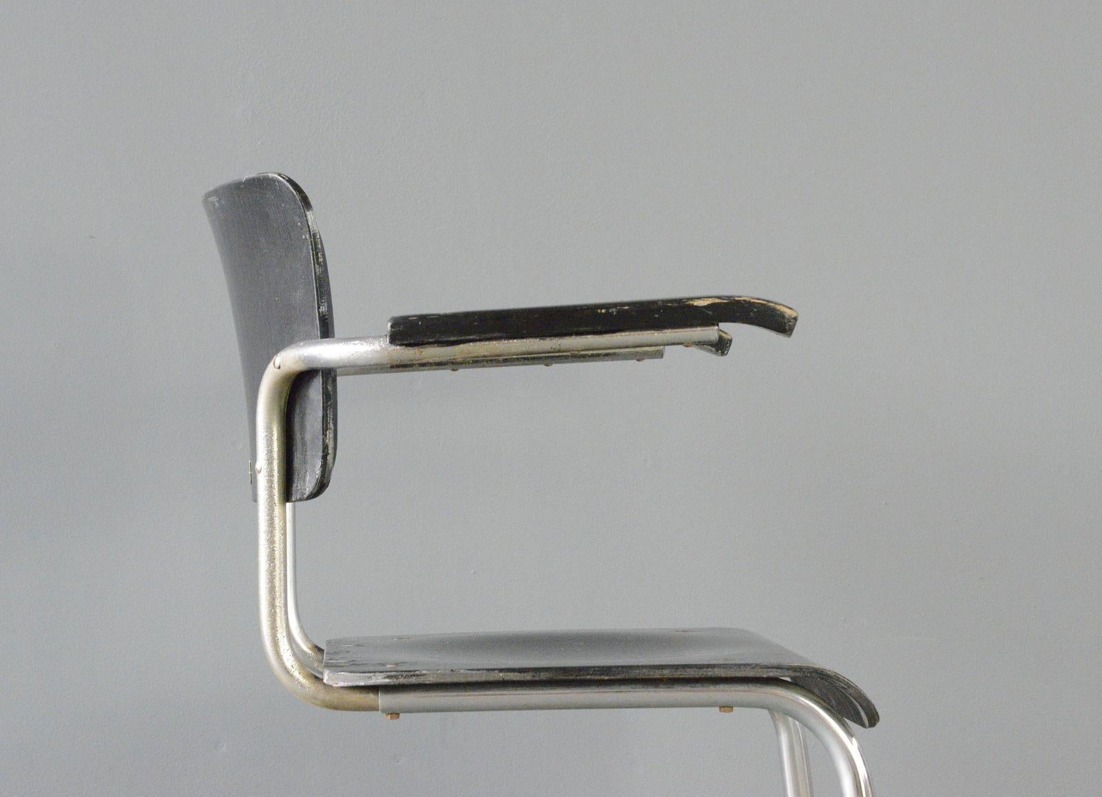 Sedia a sbalzo Bauhaus di Drabert, circa anni '30 in vendita 6