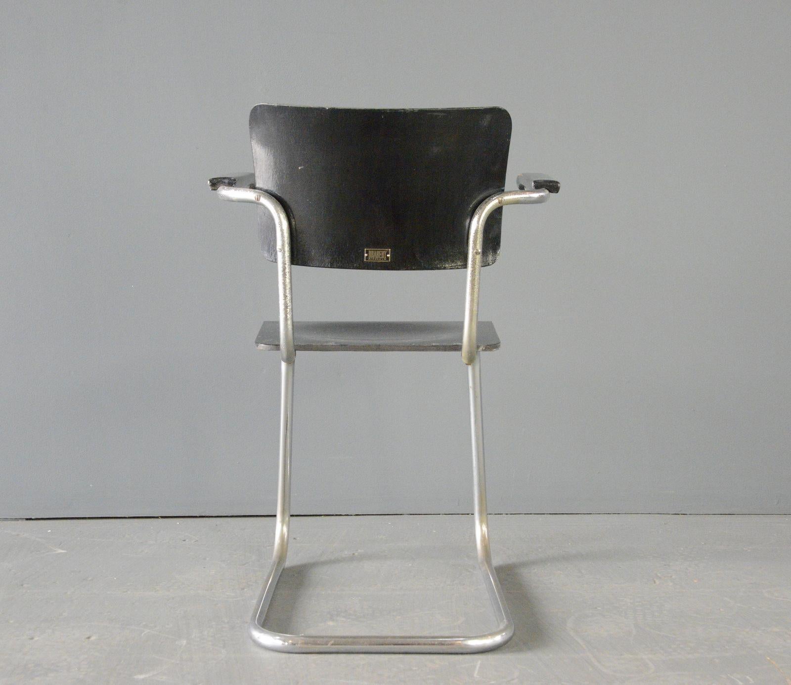Sedia a sbalzo Bauhaus di Drabert, circa anni '30 in vendita 7