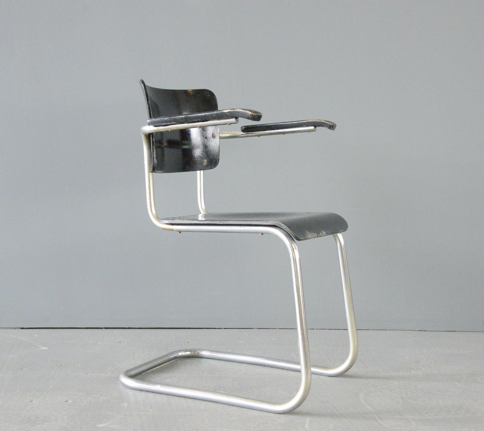 Metà XX secolo Sedia a sbalzo Bauhaus di Drabert, circa anni '30 in vendita